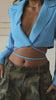 Video of Women Wearing Crop Blazer