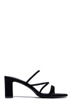Load image into Gallery viewer, Black Block Heel Mules
