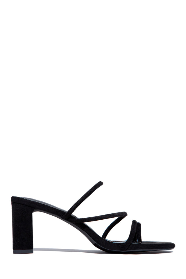 Load image into Gallery viewer, Black Block Heel Mules
