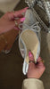Silver tone slip on flats detail video