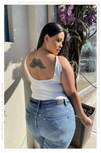 Load image into Gallery viewer, Model Showing The Back Of White Body Suit
