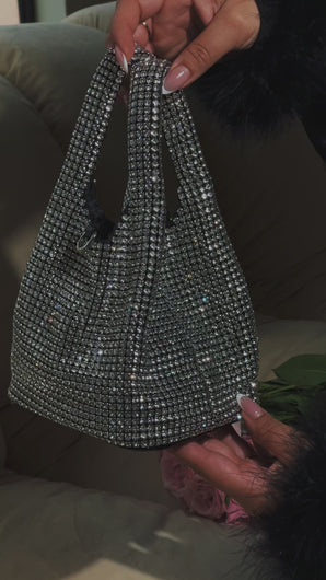 rhinestone dinner date bag 