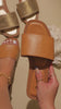 Tan slip on sandals video