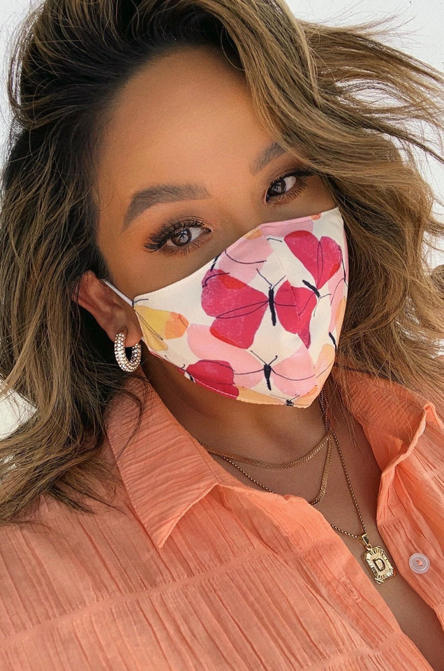 Load image into Gallery viewer, Butterfly Dreams Kids Face Mask  - Butterfly
