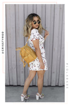 Load image into Gallery viewer, Model Wearing White Heels With Elastic Straps 
