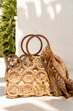 Load image into Gallery viewer, wicker beach bag
