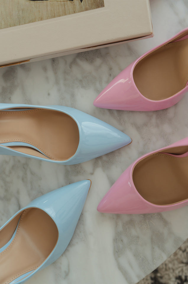 Load image into Gallery viewer, Pink And Blue Heels
