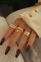 Load image into Gallery viewer, Women Wearing Gold-Tone Rings
