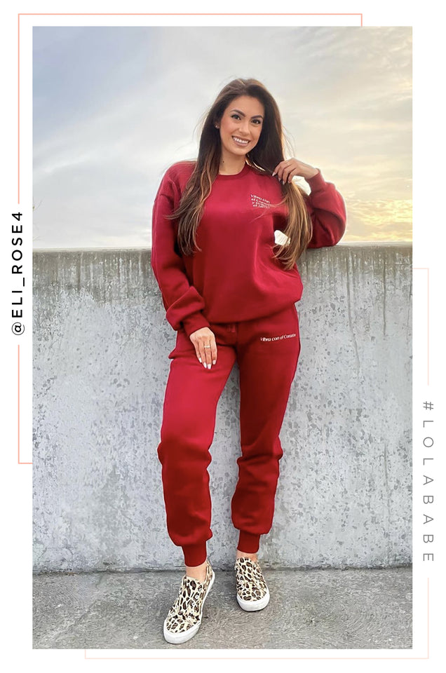 Load image into Gallery viewer, Vibra Con El Corazón - Burgundy

