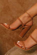 Load image into Gallery viewer, Emerie Slingback Block High Heels - Tan
