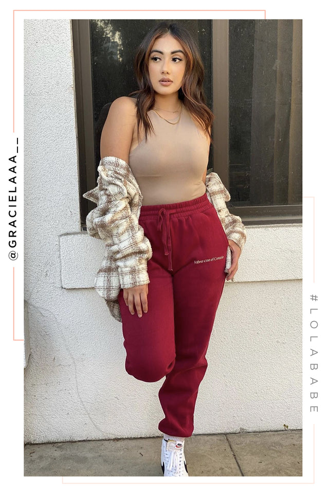 Load image into Gallery viewer, Vibra Con El Corazón - Burgundy
