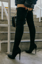 Load image into Gallery viewer, Groundbreaking Over The Knee High Heel Boots - Black
