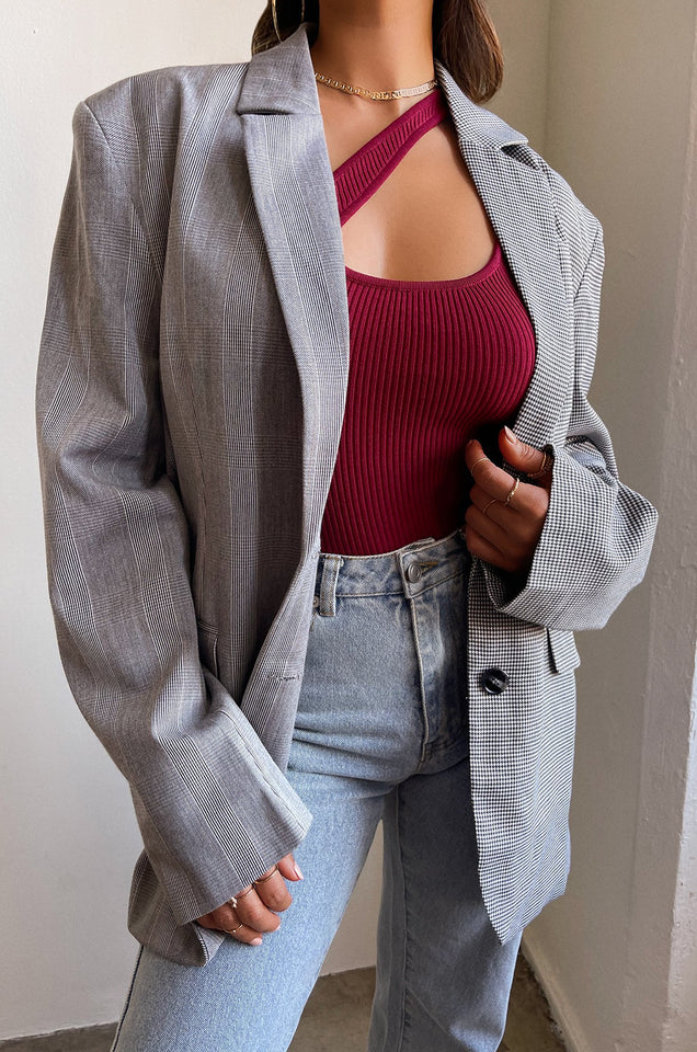 Load image into Gallery viewer, Black and White Blazer
