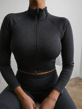 Load image into Gallery viewer, Black Long Sleece Jacket
