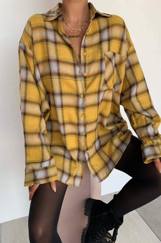Load image into Gallery viewer, Mustard Flannel
