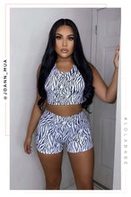 Load image into Gallery viewer, Next Level Crop Tank Top - Zebra
