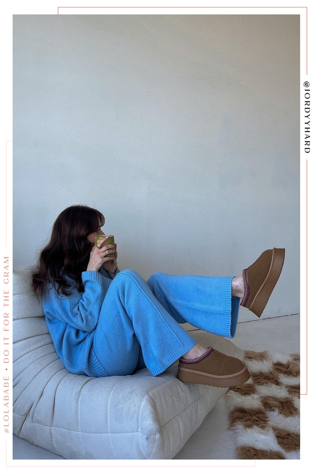 Load image into Gallery viewer, Always Cozy Pant - Blue
