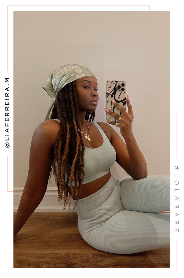 Load image into Gallery viewer, light sage scarf bandana 
