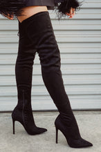 Load image into Gallery viewer, Groundbreaking Over The Knee High Heel Boots - Black
