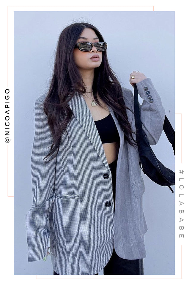 Load image into Gallery viewer, Black and White Blazer
