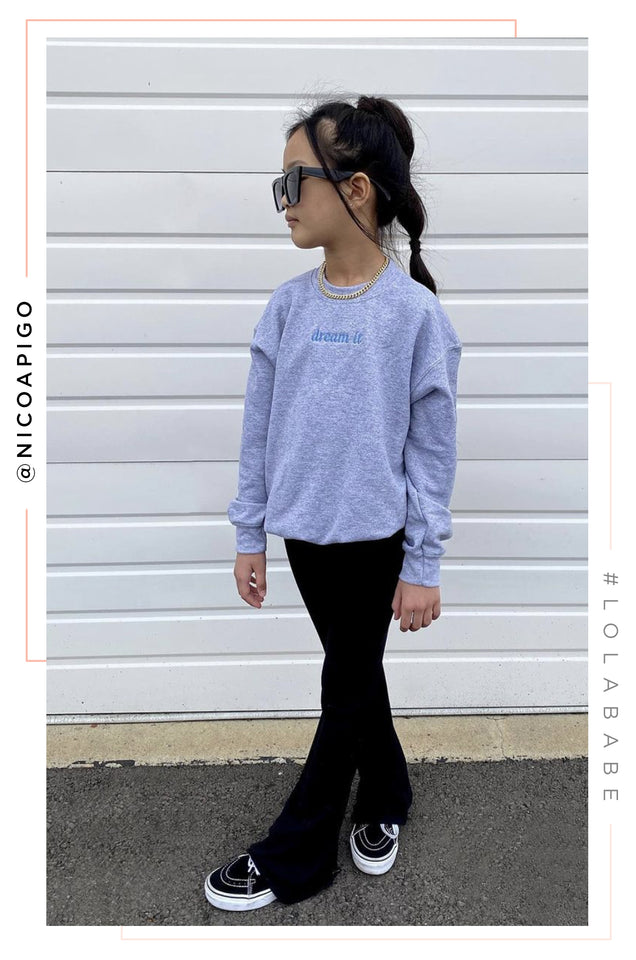 Load image into Gallery viewer, Mini Dream It Crewneck - Grey
