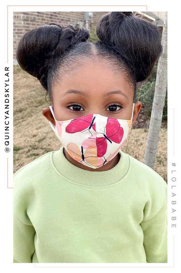 Load image into Gallery viewer, Butterfly Dreams Kids Face Mask  - Butterfly
