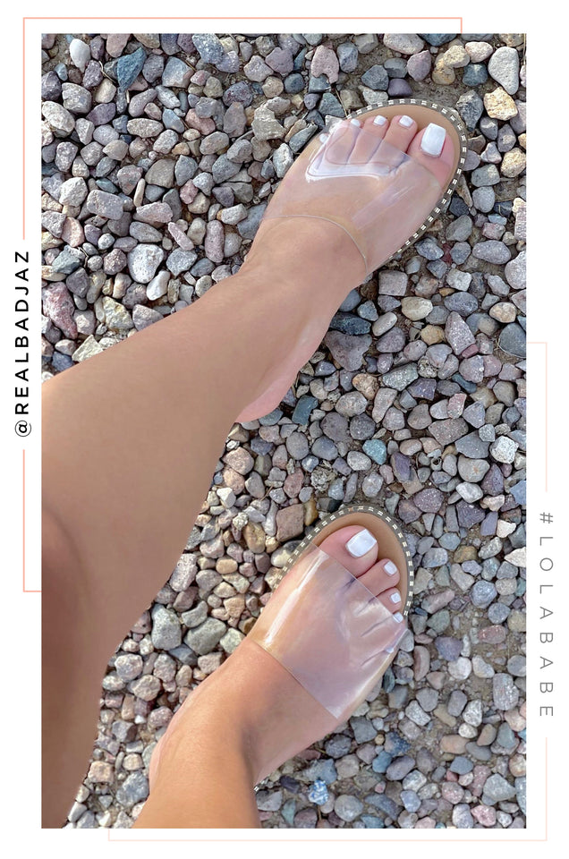 Load image into Gallery viewer, Maui Flat Slip On Sandals - Clear
