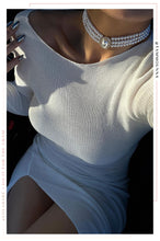 Load image into Gallery viewer, High Slit White Dress
