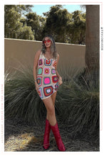 Load image into Gallery viewer, Molly Crochet Mini Dress - Multi
