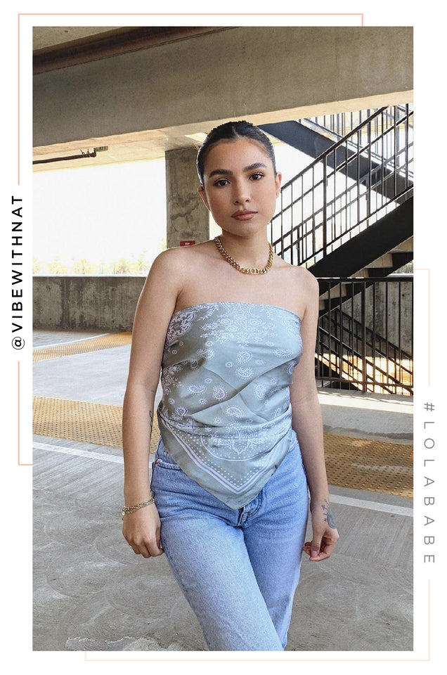 Load image into Gallery viewer, green scarf top
