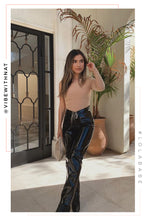 Load image into Gallery viewer, Social Nights Patent Skinny Pant - Black
