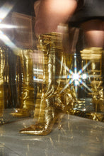 Load image into Gallery viewer, Gold-Tone Knee High Boots
