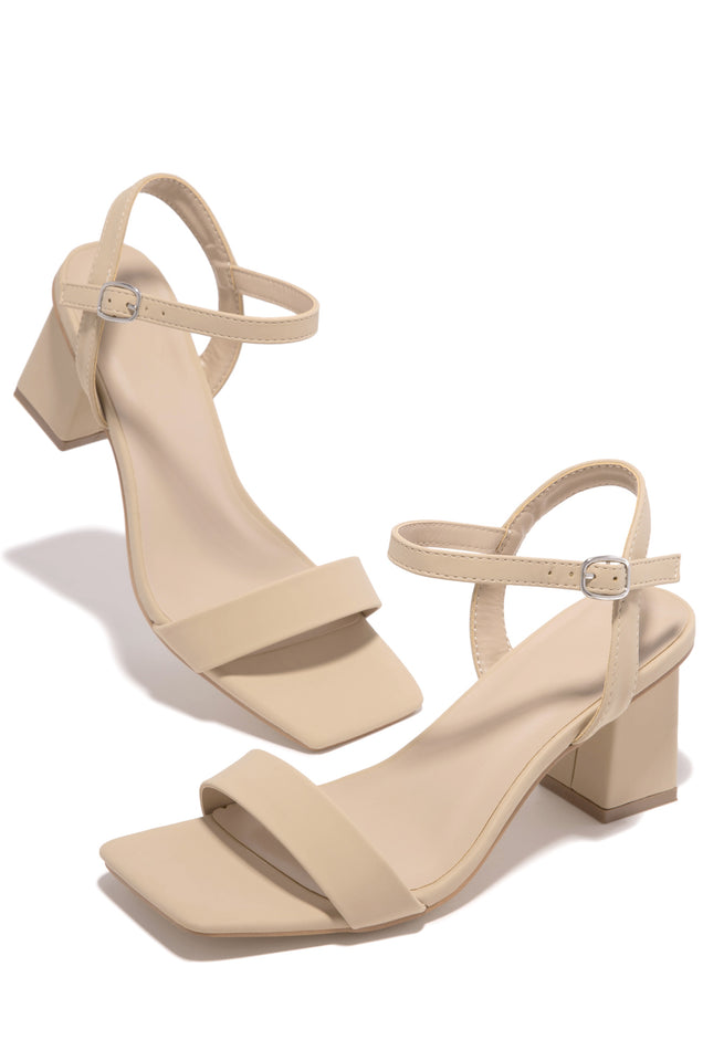 Load image into Gallery viewer, Nude Adjustable Buckle Heel
