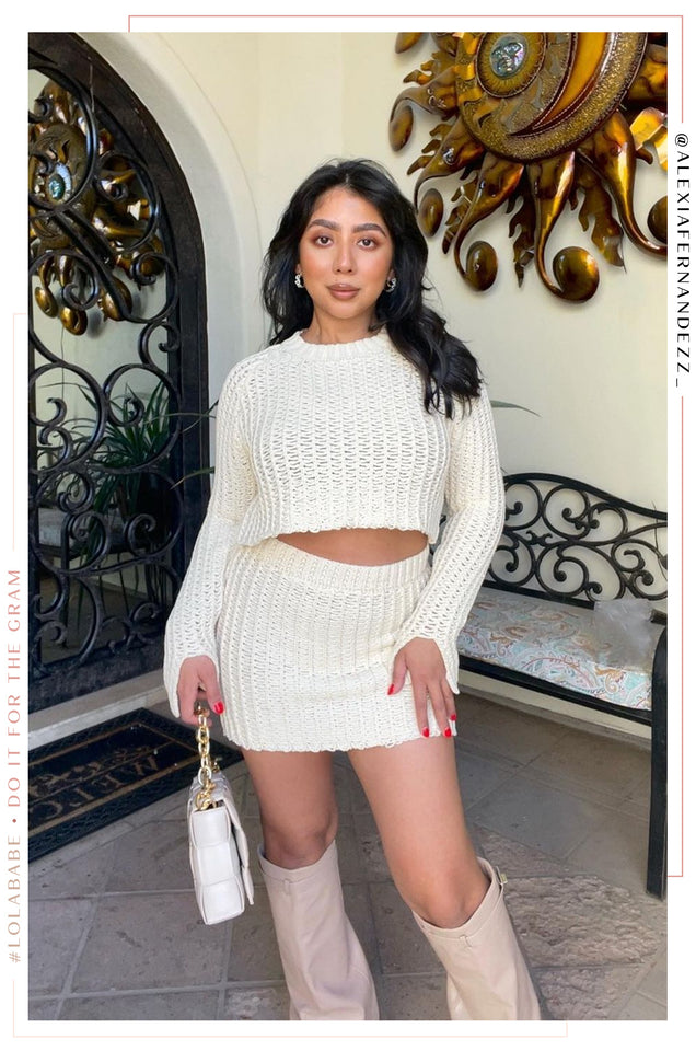 Load image into Gallery viewer, Elanya Mini Skirt - Cream
