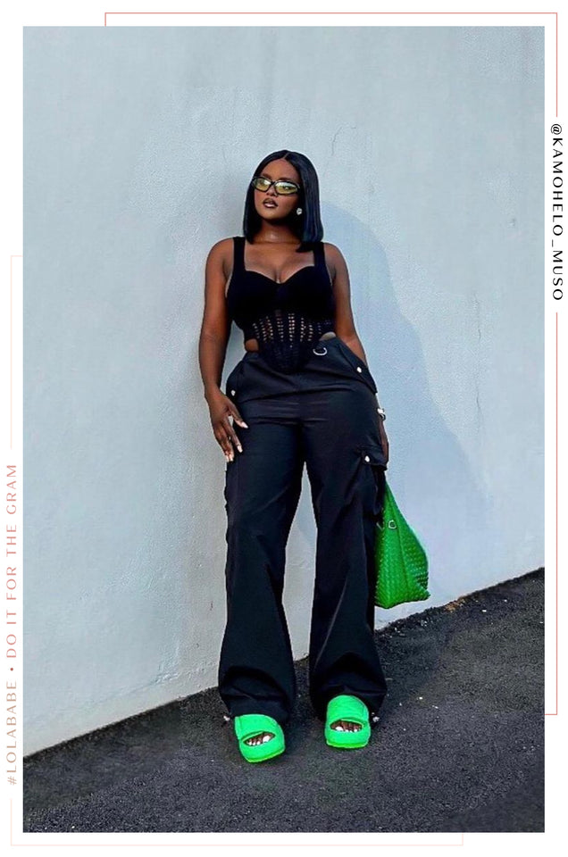 Load image into Gallery viewer, High Waist Black Pant
