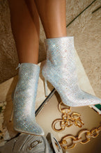 Load image into Gallery viewer, Silver Embellished Ankle Boots

