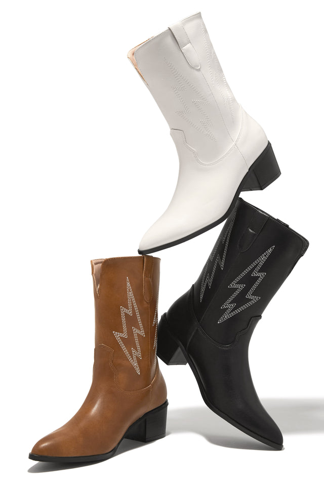 Load image into Gallery viewer, All Colors Available - White, Tan and Black of Western Boots
