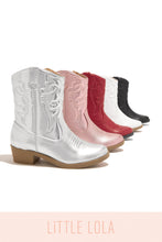 Load image into Gallery viewer, Mini Libby Kids Cowgirl Boots - Red
