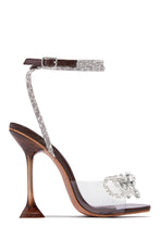 Load image into Gallery viewer, Brown High Heels with Embellished Detailing
