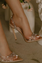 Load image into Gallery viewer, Analezi - Nude Slingback Embellished Heels

