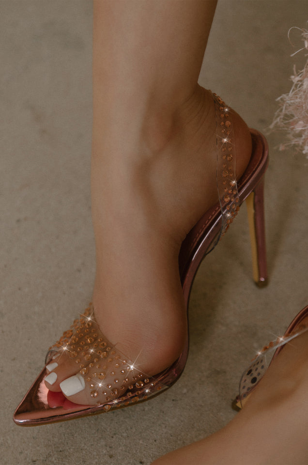 Load image into Gallery viewer, Pink Embellished Heels
