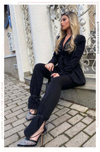 Load image into Gallery viewer, Audra Embellished Fishnet Lace Up Heels - Black

