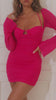 pink mesh mini dress on model video