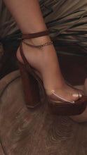 Load and play video in Gallery viewer, Video of Tan Platform Heels
