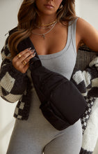 Load image into Gallery viewer, Women Wearing Black Shoulder Bag

