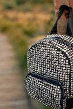 Load image into Gallery viewer, Black and Silver Rhinestone Bag

