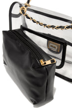 Load image into Gallery viewer, Black PU Pouch Bag with Crossbody
