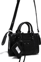 Load image into Gallery viewer, Black Bag With Cross Body Strap 
