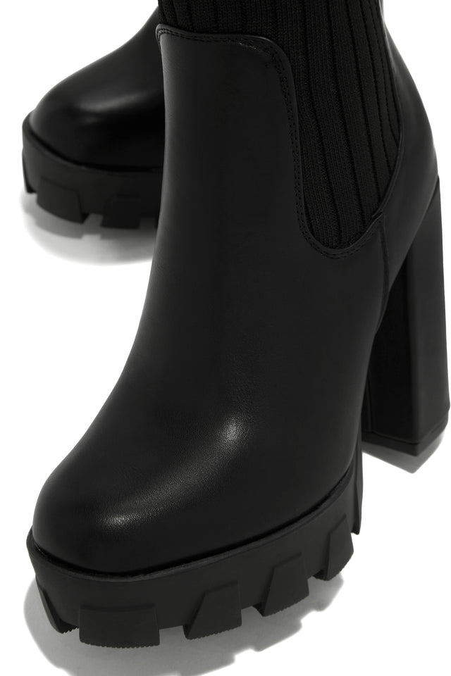 Load image into Gallery viewer, Black Thigh High Boots
