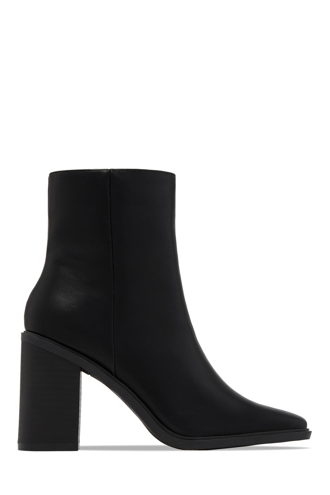 Alette Block Heel Ankle Boots - Black